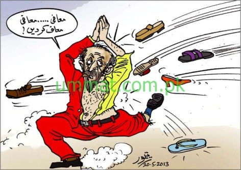 CARTOON_Farooq Sattar apologises after being shoed
